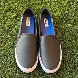 Keds Black Slip-On Sneakers with Canvas Upper Women’s Size 7.5